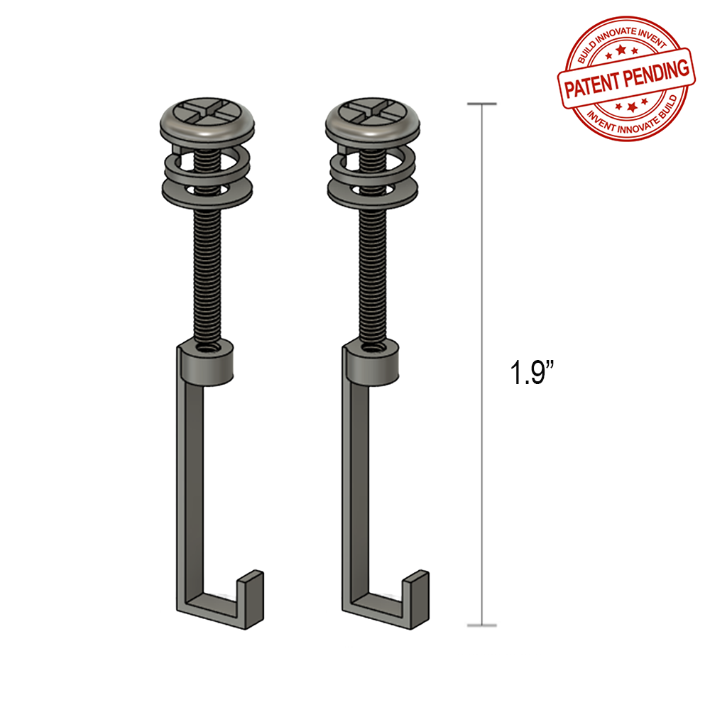 PRO-RVER C-Hook Replacement Hardware Kit for RV Vent Screen 2-pack