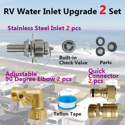 RV Water Inlet 2 Set