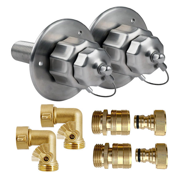 RV Water Inlet 2 Set