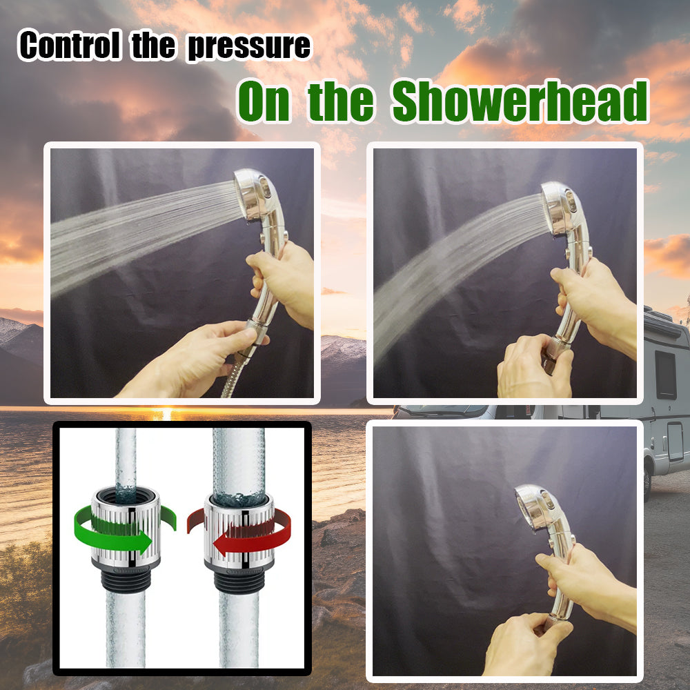 RV Shower Head with Hose