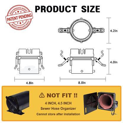 Push & Lock Clear Sewer Connector (1ea)