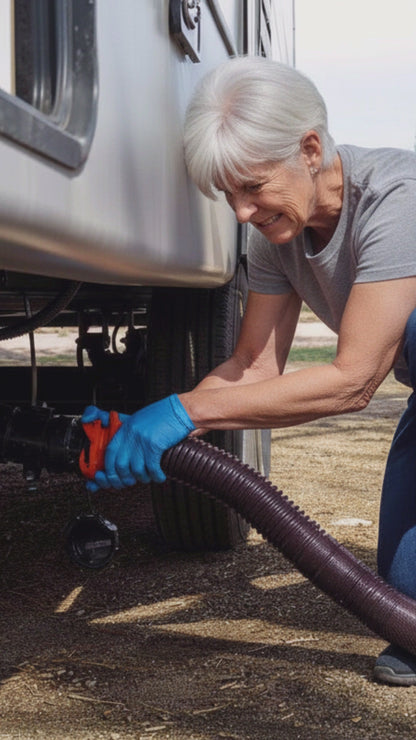 RV Push & Lock Sewer Connector